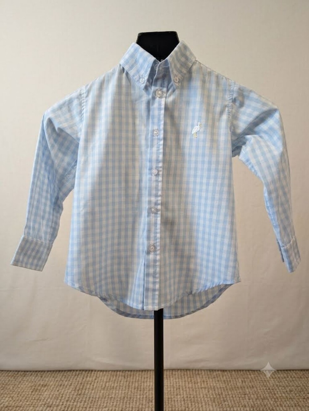 The Beaufort Bonnet Company Blue Gingham Shirt 2T